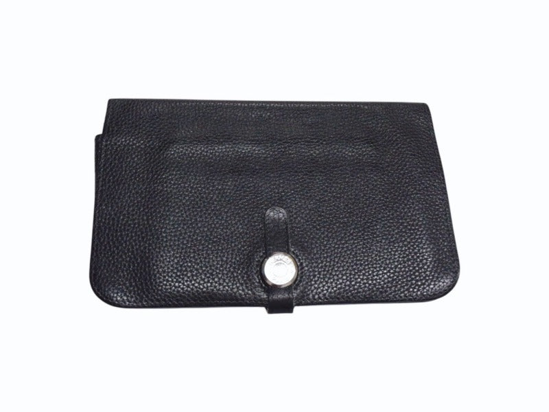 極美品◇HERMES ドゴンGM エトゥープ 長財布 小銭入れあり □J刻印