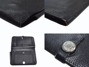 HERMES エルメス ドゴンGM 2つ折り長財布 ロングウォレット ◻︎K刻印 ドゴンデュオトゴ トリヨンクレマンス ブラック 良品 中古 4b003402