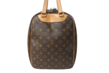 Load image into Gallery viewer, LOUIS VUITTON ルイヴィトン モノグラム エクスキュルシオン シューズバッグ M41450 ブラウン ゴールド金具 美品 中古 4b003403