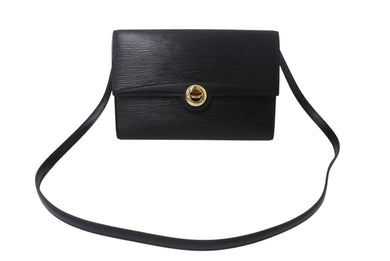 LOUIS VUITTON ルイヴィトン アルシュ ショルダーバッグ クラッチバッグ M52572 エピレザー ブラック ゴールド金具 美品 中古 4b003407