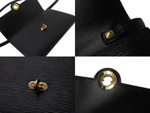 Load image into Gallery viewer, LOUIS VUITTON ルイヴィトン アルシュ ショルダーバッグ クラッチバッグ M52572 エピレザー ブラック ゴールド金具 美品 中古 4b003407
