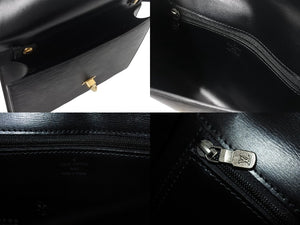 LOUIS VUITTON ルイヴィトン アルシュ ショルダーバッグ クラッチバッグ M52572 エピレザー ブラック ゴールド金具 美品 中古 4b003407