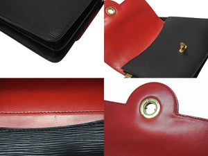 LOUIS VUITTON ルイヴィトン フリーラン エピ ワンショルダーバッグ M52415 ブラック レッド エピレザー ゴールド金具 ロゴ 美品 中古 4b003409