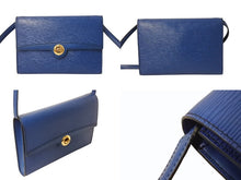 Load image into Gallery viewer, LOUIS VUITTON ルイヴィトン アルシュ ショルダーバッグ クラッチバッグ M52575 エピレザー ブルー ゴールド金具 良品 中古 4b003411