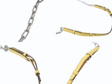 Load image into Gallery viewer, PRADA プラダ チェーンショルダーバッグ サフィアーノレザー ターンロック イエロー ロゴ金具 シルバー金具 美品 中古 4b003420