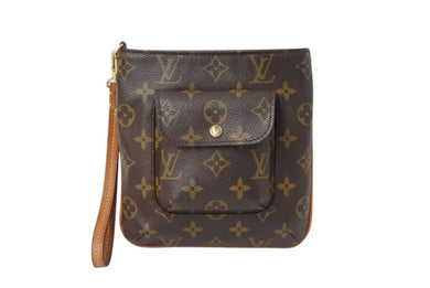 極美品 LOUIS VUITTON ルイヴィトン ポーチ ミニバッグ パルティシオン M51901 モノグラムキャンバス モノグラム ブラウン ゴールド金具 中古 4b003424
