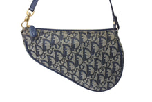 Load image into Gallery viewer, CHRISTIAN DIOR クリスチャンディオール トロッター サドルバッグ ワンショルダーバッグ サドルポーチ ネイビー 美品 中古 4b003431