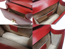 Load image into Gallery viewer, GUCCI グッチ シルヴィ ミニ 2WAY ハンドバッグ ショルダーバッグ 470270 レザー レッド ネイビー ゴールド金具 美品 中古 4b003445