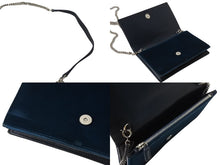 Load image into Gallery viewer, SAINT LAURENT サンローラン ケイト タッセル ベルベット チェーンウォレット 491521 ショルダーバッグ ラインストーン カサンドラロゴ グリーン 美品 中古 4b003446