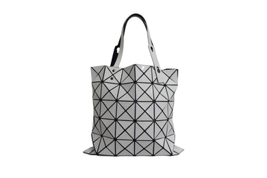 BAOBAO ISSEY MIYAKE バオバオイッセイミヤケ ロックマットトートバッグ BB55-AG053 ポリエステル PVC ホワイト 美品 中古 4b003447