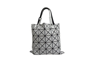 BAOBAO ISSEY MIYAKE バオバオイッセイミヤケ ロックマットトートバッグ BB55-AG053 ポリエステル PVC ホワイト 美品 中古 4b003447