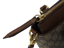 Load image into Gallery viewer, GUCCI グッチ 2WAYバッグ ハンドバッグ ショルダーバッグ GGスプリームキャンバス レザー ブラウン ベージュ 美品 中古 4b003455