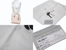 Load image into Gallery viewer, Christian Dior クリスチャンディオール LADY DIOR レディディオール ミディアムバッグ ラムスキン カナージュ 2WAY 美品 中古 4b003456