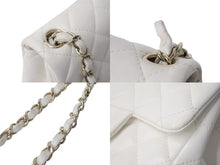 Load image into Gallery viewer, CHANEL シャネル ミニマトラッセ シングルフラップ シングルチェーン ショルダーバッグ ラムスキン ホワイト ゴールド金具 美品 中古 4b003462