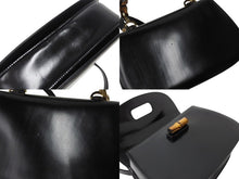 Load image into Gallery viewer, GUCCI グッチ バンブー 2WAY ハンドバッグ 000 2684 0633 レザー ブラック ゴールド金具 ウッド ショルダー 鞄 美品 中古 4b003464