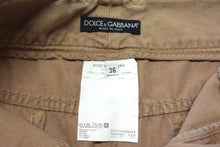 Load image into Gallery viewer, [USED/中古]DOLCE&amp;GABBANA ドルチェアンドガッバーナ スカート ブラウン コットン 36 HDK1J/8023 シルバー金具 Cランク 中古 4b003466