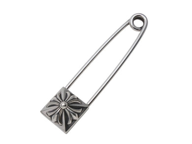 極美品 CHROME HEARTS クロムハーツ SAFETY PIN XL 約セーフティピン 重量58.2g 2010/.925刻印 ピラミッド CHプラス 中古 4b003467 