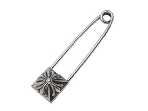 極美品 CHROME HEARTS クロムハーツ SAFETY PIN XL 約セーフティピン 重量58.2g 2010/.925刻印 ピラミッド CHプラス 中古 4b003467 