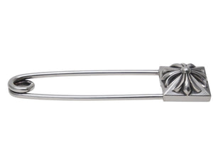 極美品 CHROME HEARTS クロムハーツ SAFETY PIN XL 約セーフティピン 重量58.2g 2010/.925刻印 ピラミッド CHプラス 中古 4b003467 