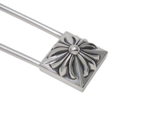 極美品 CHROME HEARTS クロムハーツ SAFETY PIN XL 約セーフティピン 重量58.2g 2010/.925刻印 ピラミッド CHプラス 中古 4b003467 
