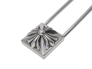 極美品 CHROME HEARTS クロムハーツ SAFETY PIN XL 約セーフティピン 重量58.2g 2010/.925刻印 ピラミッド CHプラス 中古 4b003467 