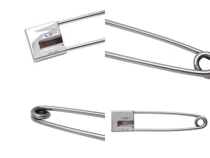 極美品 CHROME HEARTS クロムハーツ SAFETY PIN XL 約セーフティピン 重量58.2g 2010/.925刻印 ピラミッド CHプラス 中古 4b003467 