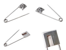 画像をギャラリービューアに読み込む, 極美品 CHROME HEARTS クロムハーツ SAFETY PIN XL 約セーフティピン 重量58.2g 2010/.925刻印 ピラミッド CHプラス 中古 4b003467 