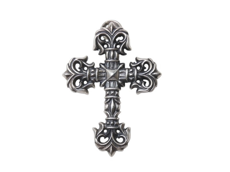 CHROME HEARTS クロムハーツ FILIG CROSS-SM スモール フィリグリー クロス ペンダントトップ 重量約76.3g 美品 中古 4b003470 