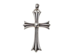 CHROME HEARTS クロムハーツ ラージCHクロス ウィベイル ペンダントトップ チャーム 重量約43.5g STERLING刻印 美品 中古 4b003471 
