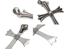 画像をギャラリービューアに読み込む, CHROME HEARTS クロムハーツ ラージCHクロス ウィベイル ペンダントトップ チャーム 重量約43.5g STERLING刻印 美品 中古 4b003471 