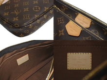 Load image into Gallery viewer, LOUIS VUITTON ルイヴィトン ミュルティ ポシェット アクセソワール ショルダーバッグ M44840 モノグラム ブラウン ピンク 美品 中古 4b003475