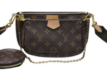 Load image into Gallery viewer, 極美品 LOUIS VUITTON ルイヴィトン ミュルティポシェット アクセソワール カーキ ショルダーバッグ モノグラム M44813 中古 4b003476