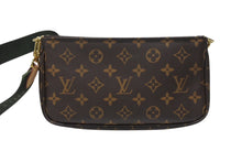 Load image into Gallery viewer, 極美品 LOUIS VUITTON ルイヴィトン ミュルティポシェット アクセソワール カーキ ショルダーバッグ モノグラム M44813 中古 4b003476