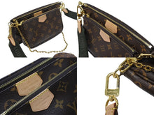 Load image into Gallery viewer, 極美品 LOUIS VUITTON ルイヴィトン ミュルティポシェット アクセソワール カーキ ショルダーバッグ モノグラム M44813 中古 4b003476