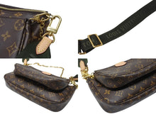 Load image into Gallery viewer, 極美品 LOUIS VUITTON ルイヴィトン ミュルティポシェット アクセソワール カーキ ショルダーバッグ モノグラム M44813 中古 4b003476