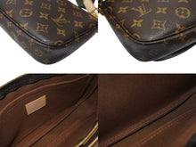 Load image into Gallery viewer, 極美品 LOUIS VUITTON ルイヴィトン ミュルティポシェット アクセソワール カーキ ショルダーバッグ モノグラム M44813 中古 4b003476
