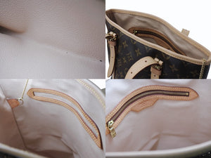 新品未使用 LOUIS VUITTON ルイ ヴィトン ハンドバッグ バケットGM モノグラム M42236 PVC レザー ブラウン ゴールド金具 中古 4b003477