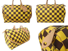 Load image into Gallery viewer, 極美品 LOUIS VUITTON ルイヴィトン スピーディ バンドリエール 50 ボストンバッグ N40578 ダミエポップキャンバス イエロー 中古 4b003481