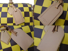 Load image into Gallery viewer, 極美品 LOUIS VUITTON ルイヴィトン スピーディ バンドリエール 50 ボストンバッグ N40578 ダミエポップキャンバス イエロー 中古 4b003481