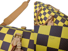 Load image into Gallery viewer, 極美品 LOUIS VUITTON ルイヴィトン スピーディ バンドリエール 50 ボストンバッグ N40578 ダミエポップキャンバス イエロー 中古 4b003481