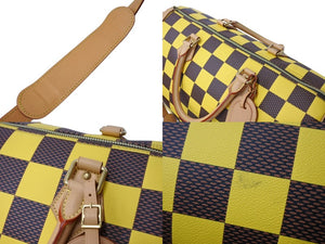 極美品 LOUIS VUITTON ルイヴィトン スピーディ バンドリエール 50 ボストンバッグ N40578 ダミエポップキャンバス イエロー 中古 4b003481