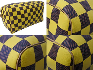 極美品 LOUIS VUITTON ルイヴィトン スピーディ バンドリエール 50 ボストンバッグ N40578 ダミエポップキャンバス イエロー 中古 4b003481