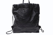 画像をギャラリービューアに読み込む, 極美品 CHANEL シャネル シャネル22 バックパック ハンドバッグ ココマーク ソーブラック カーフスキン ロゴ金具 中古 4b003486