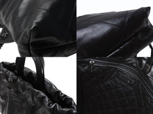 画像をギャラリービューアに読み込む, 極美品 CHANEL シャネル シャネル22 バックパック ハンドバッグ ココマーク ソーブラック カーフスキン ロゴ金具 中古 4b003486