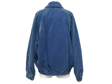 Load image into Gallery viewer, 新品未使用 MIUMIU ミュウミュウ ウォッシュドコーデュロイ ブルゾンジャケット ML1152 サイズ38 ロゴパッチ ブルー 中古 4b003491