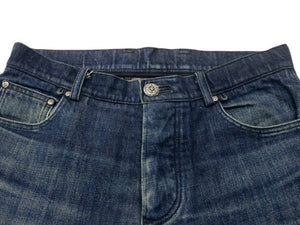 CHROME HEARTS クロムハーツ フレアニー デニムパンツ ジーンズ サイズ33 ホースシューボタン インディゴブルー 美品 中古 4b003492 