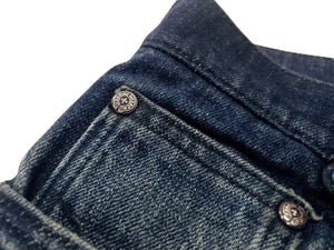 CHROME HEARTS クロムハーツ フレアニー デニムパンツ ジーンズ サイズ33 ホースシューボタン インディゴブルー 美品 中古 4b003492 