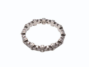 極美品 CHROME HEARTS クロムハーツ TINY E CH PLUS BAND タイニー E CHプラス バンドリング 指輪 重量約2.2g 11.5号 シルバ−925 中古 4b003495 