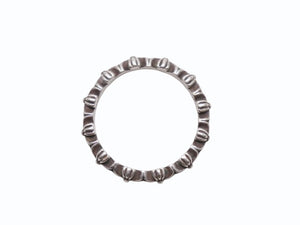 極美品 CHROME HEARTS クロムハーツ TINY E CH PLUS BAND タイニー E CHプラス バンドリング 指輪 重量約2.2g 11.5号 シルバ−925 中古 4b003495 