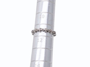 極美品 CHROME HEARTS クロムハーツ TINY E CH PLUS BAND タイニー E CHプラス バンドリング 指輪 重量約2.2g 11.5号 シルバ−925 中古 4b003495 